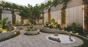 área común: patio interno privado.